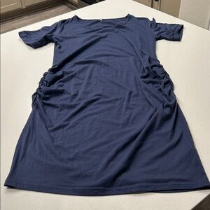 Navy Blue Maternity Dress